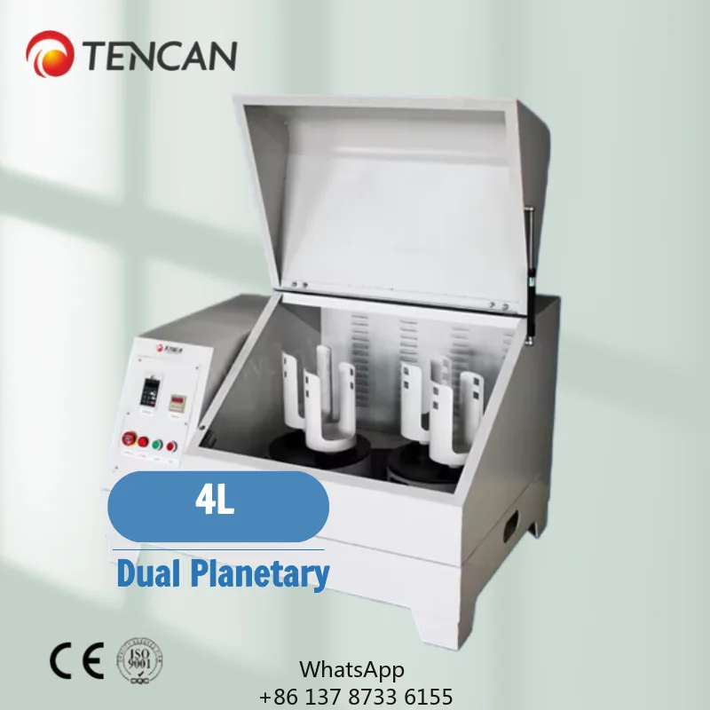 China Tencan SXQM-4 High Energy Dual Planetary Ball Mill Machine Motor Fast Rotation Speed Nano Degree Output 1.5KW Food