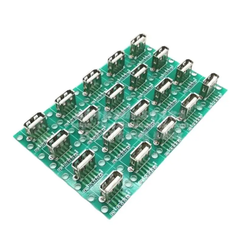 Placa adaptadora Vertical USB A DIP, USB hembra 2,0