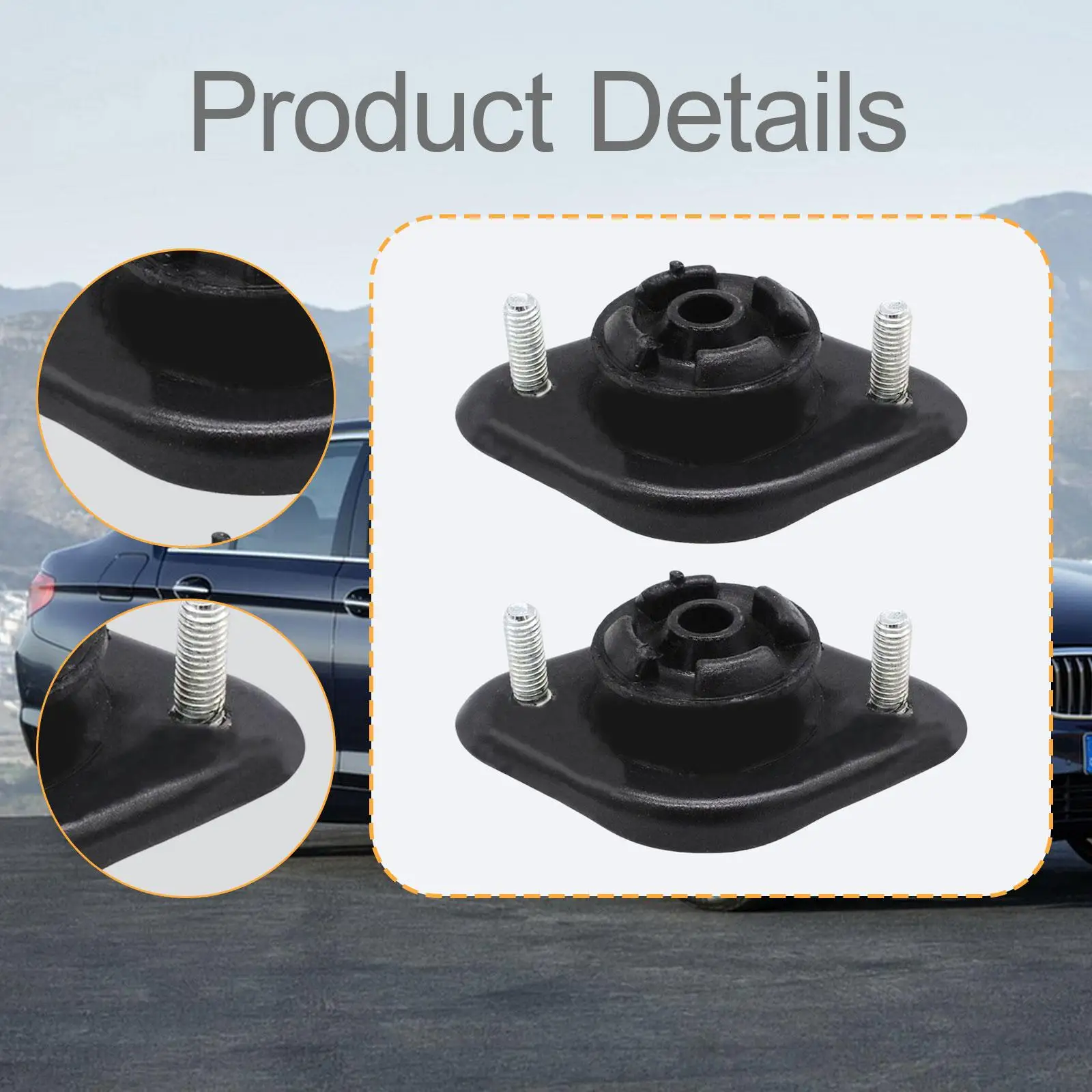 2Pcs Rear Shock Absorber Top Mounts Replacement 3003359102HD Accessory Professional