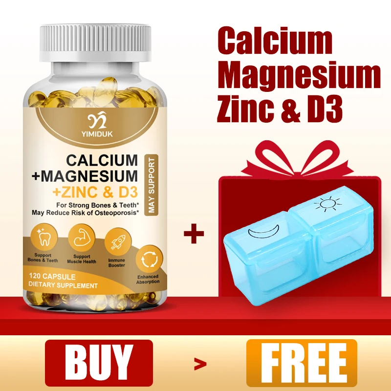 

Капсулы кальция, магния, цинка и витамина D-капсулы оздоравливающие костные капсулы для мужчин, женщин и детей