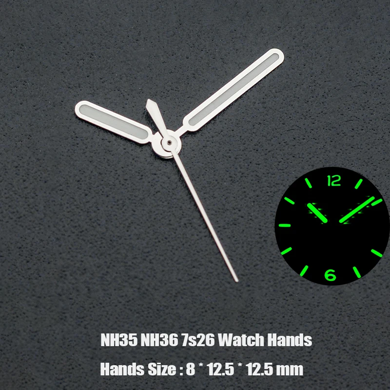 

Mod Nautilus 8215 NH35 Watch Hands Green Luminous Pointer Replace Parts Fits for Nautilus Watch Case NH35 8215 Movement Hands