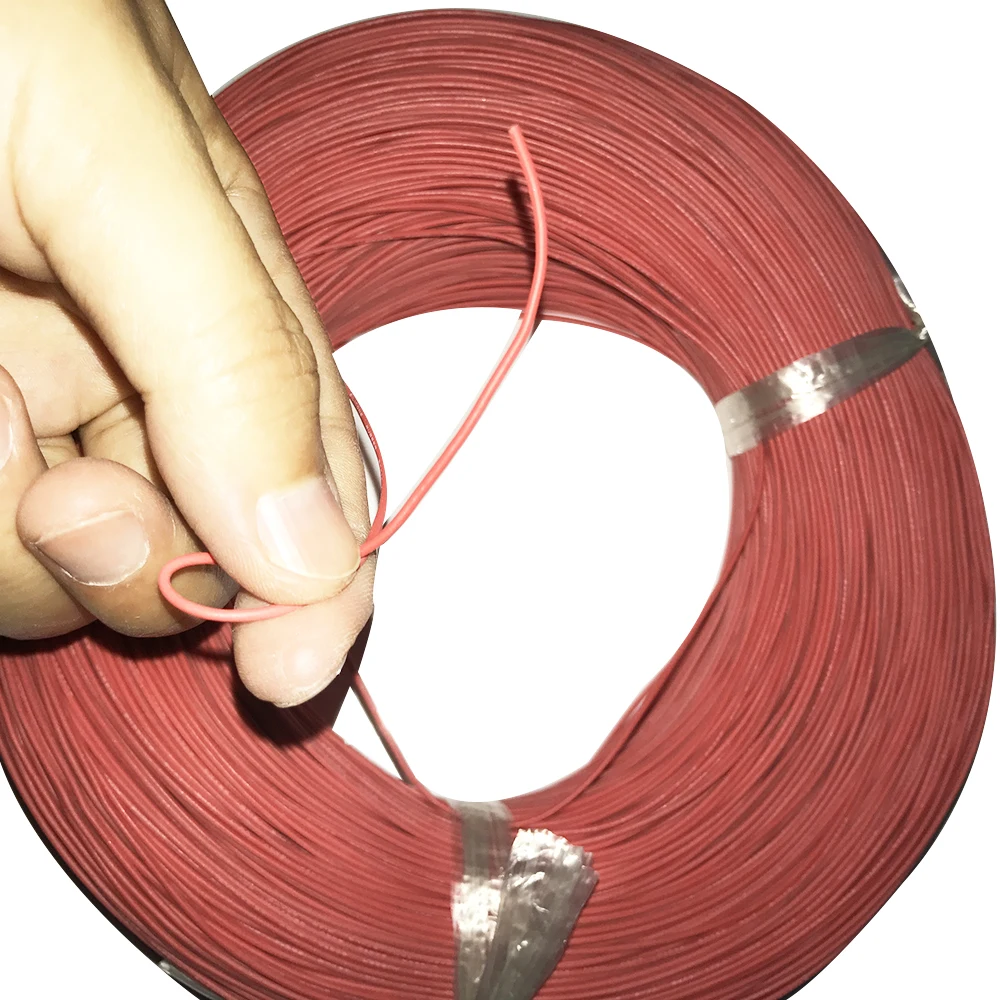 

305m/lot 26AWG Silicone Wire Conductor Tinned Copper Cable Rubber Soft Line OD 1.5mm Resistance High Temperature Electric Wire