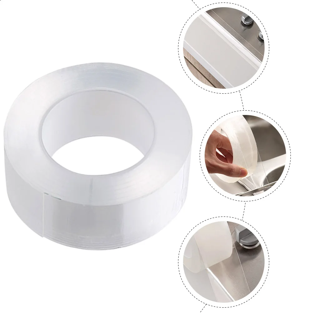 1 rolo tira de calafetagem à prova dwaterproof água do banheiro auto adesivo banheira pia parede costura fita vedação flexível fácil aplicar prateleira forro