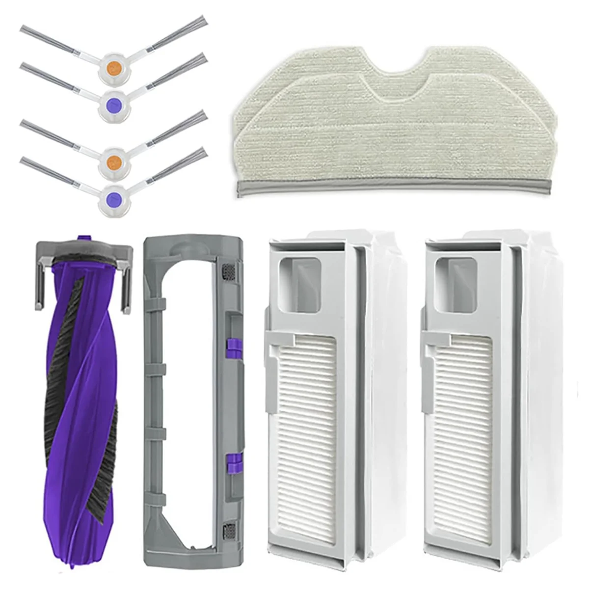 

HOT For Narwal Freo X Plus/Freo X Ultra Robot Vacuum & Mop Main Side Brush Mop Pad Dust Bag Replacement Accessories Kit