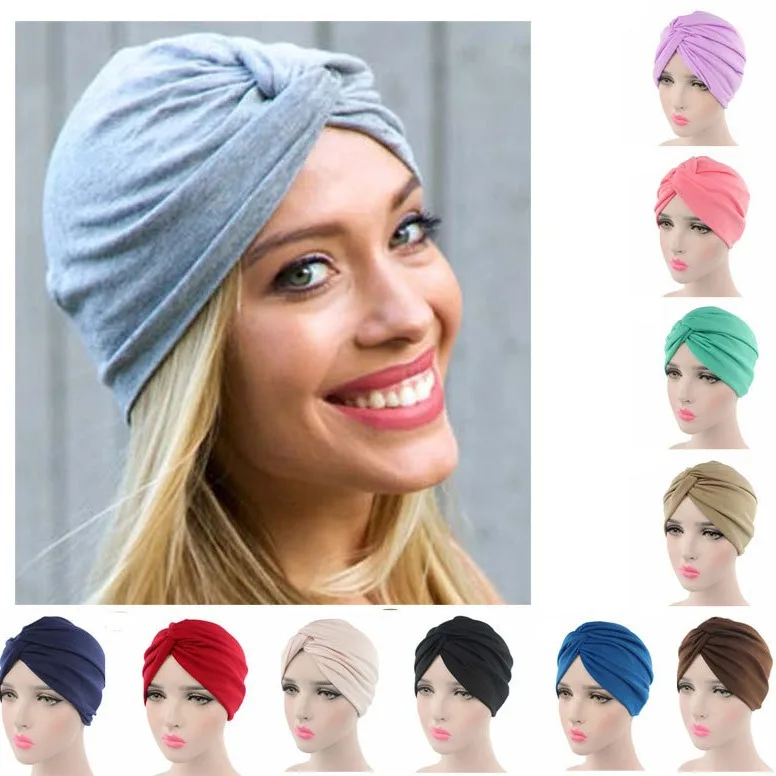 New imitation cotton cross Indian hood hat twist hat European and American popular headwear head wrap for women