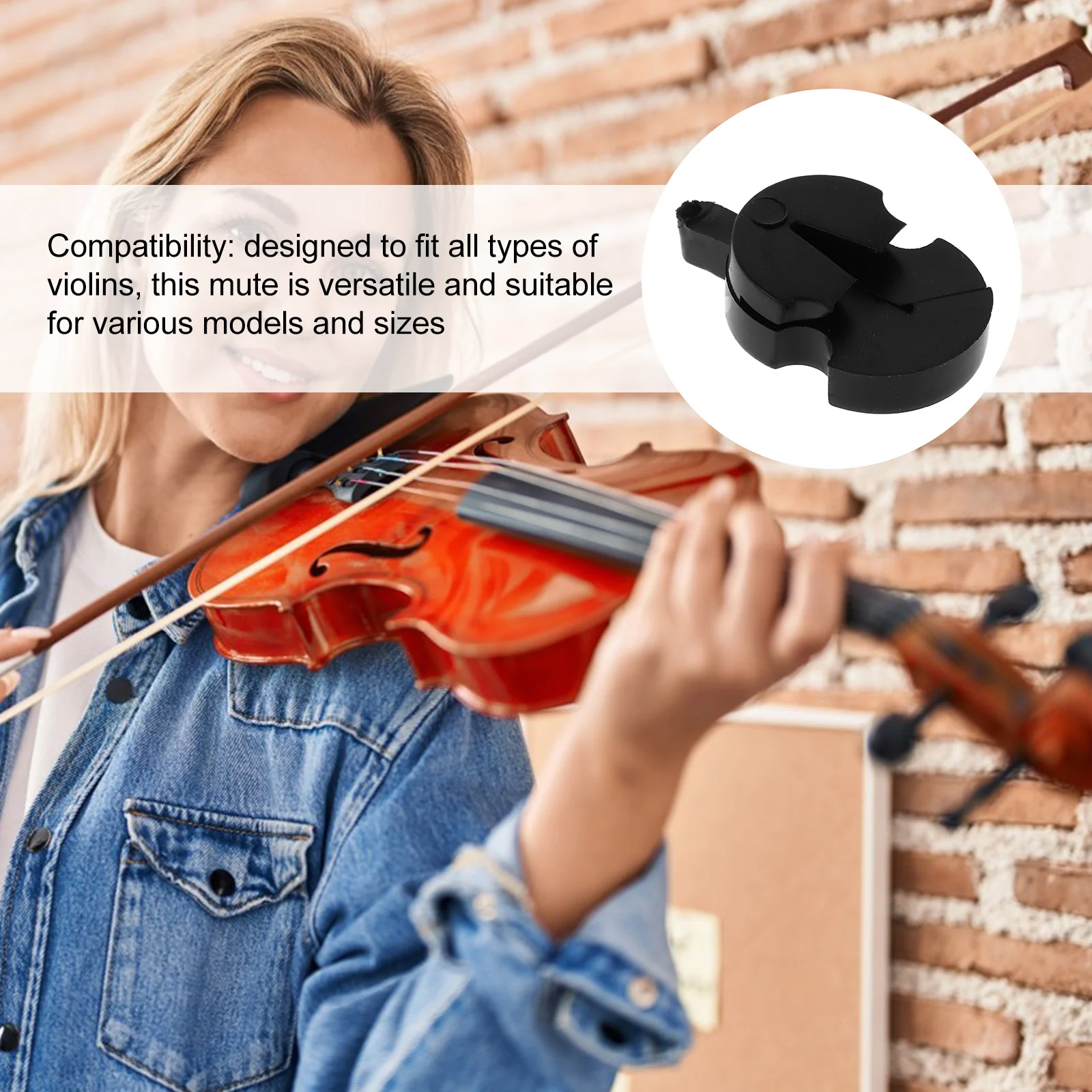 

Violin Mute Tourte Rubber Cello Practice Viola Soft for Accessories