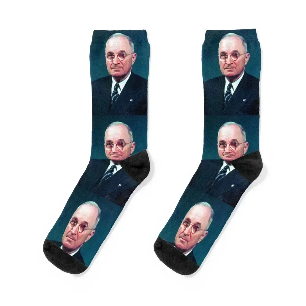 

President Harry Truman Portrait Socks Sports custom sports Running Designer Man Socks Women's