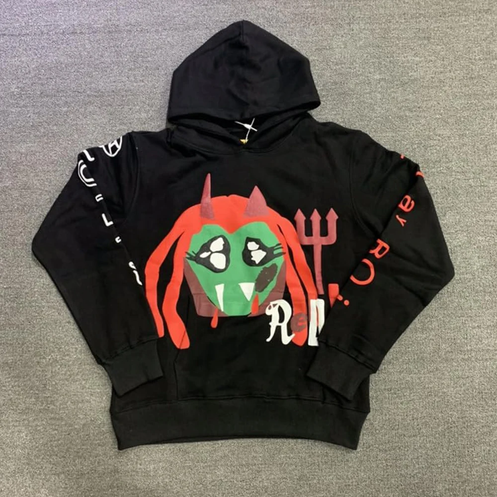 

Худи Whole Lotta Red, длинный рукав, с принтом, повседневный, удобный, из смесового хлопка и полиэстера, с капюшоном