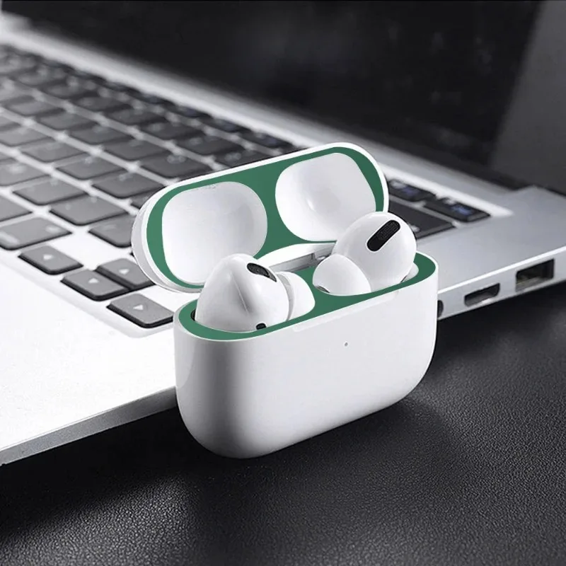 Metal Dust Guard Sticker Case for Apple AirPods Pro 2 Dust Guard Protective Anti-scratch Earbuds Film Headphone Box Accessories view 4