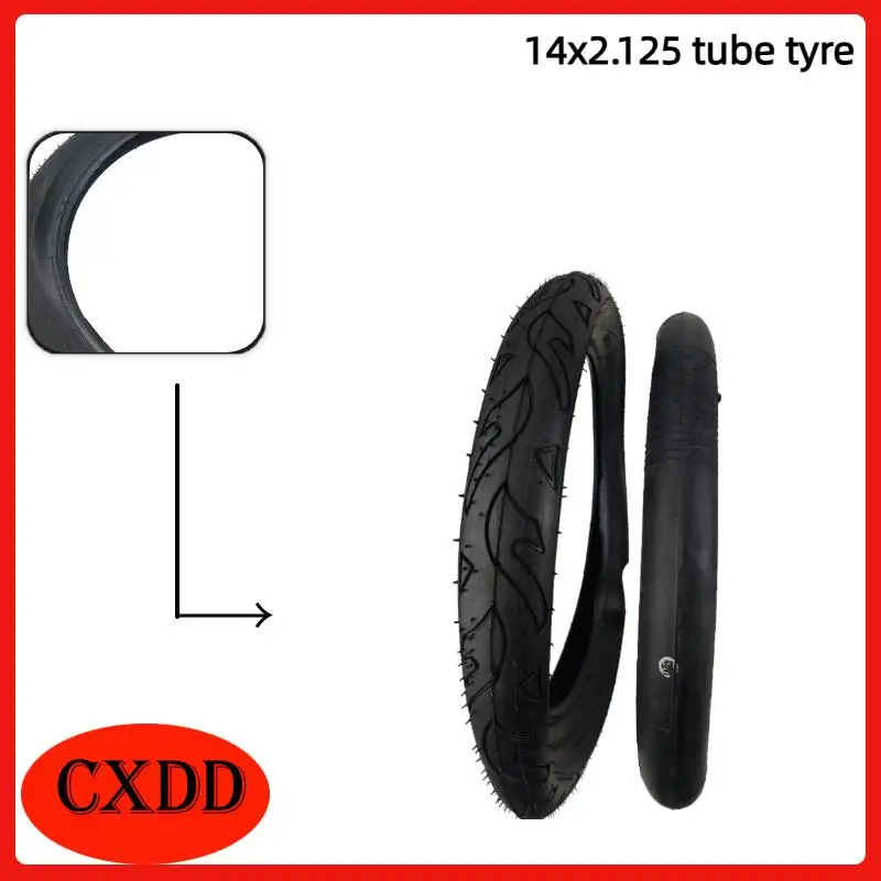 Pneu de 14 polegadas com câmara de ar para scooter elétrica, hoverboard e smart balance, 14x2.125.