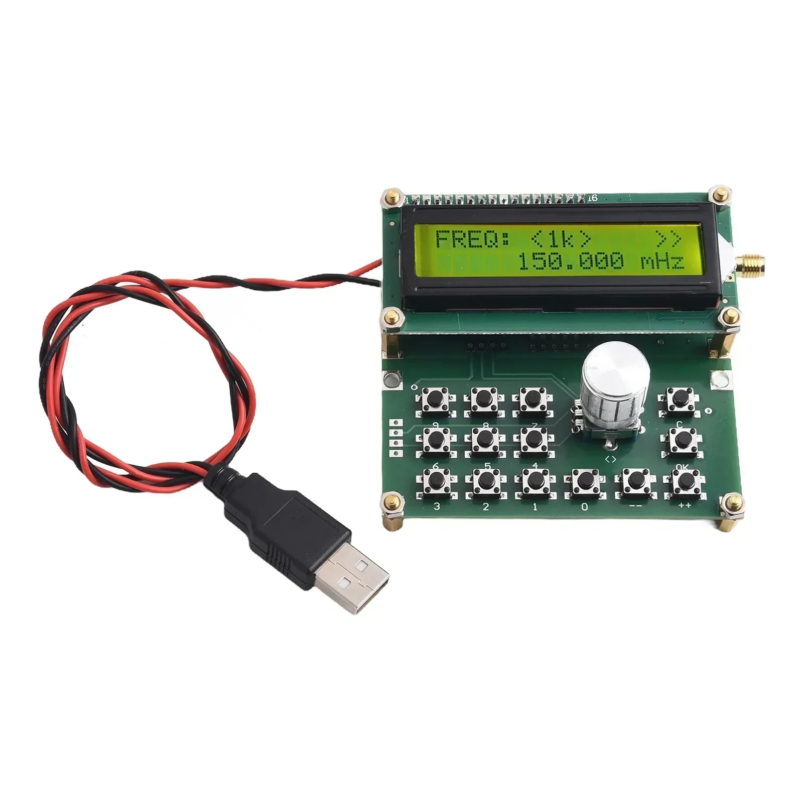 Placa do gerador da frequência do sinal do RF, peças do sinal, exposição conduzida, 35-4000MHZ, ADF4351, 1PC