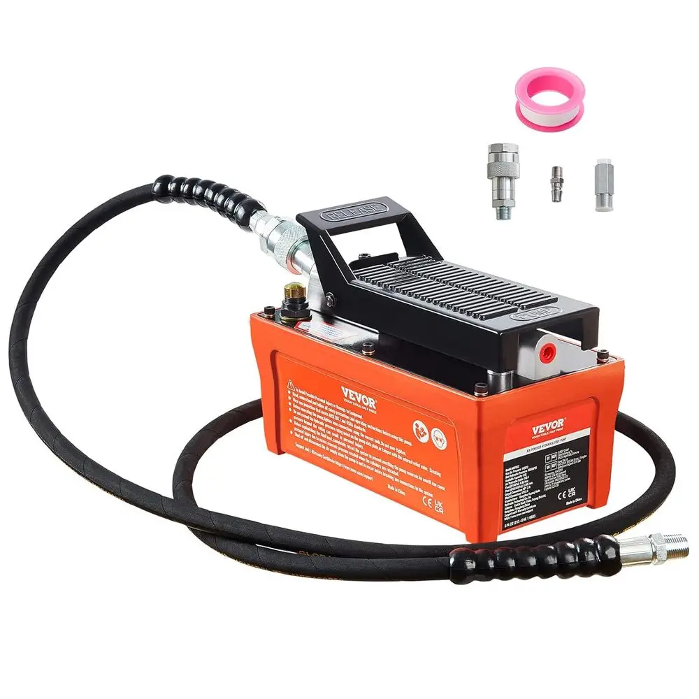 

Air Hydraulic Pump, 10,000 PSI 1/2 Gal Reservoir, NPT 3/8" Oil Outlet, NPT 1/4" Inlet, 6.6 t Pipe, oot Actuated Hydraulic Pump A