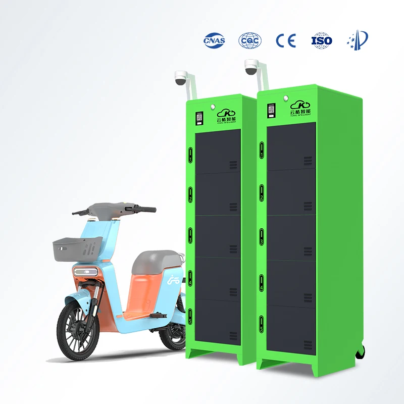 

Top-Serviceable 5 Slots Electric Vehicle Swap Cabinet Outdoor Power Charging Station for Electric Bikes Scooters