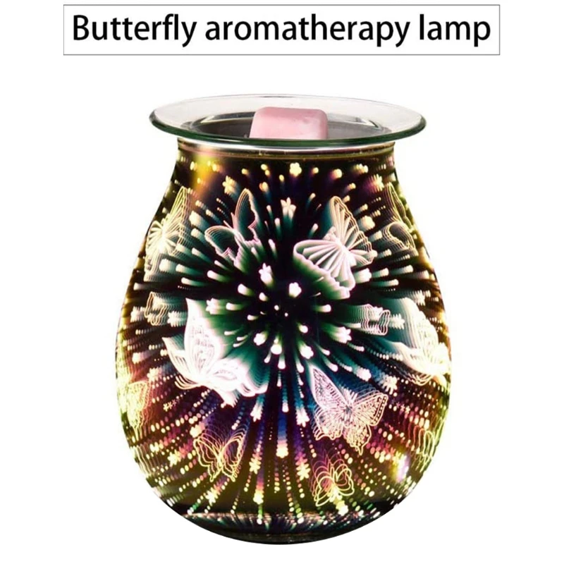 3D زجاج كهربائي رائحة الناشر الألعاب النارية مصباح رائحة، للهواء النقي، مزيل الروائح الكريهة