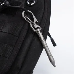 MINI Titanium Alloy Tactical Pen Gun Bolt Key Buckle Pen Multifunction Pocket EDC Pen Keychain Writing pen  Window Breaking Tool