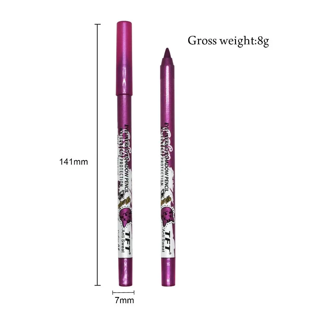 Long-Lasting Eyeliner Pencil Waterproof Not Blooming Glitter Eye Shadow Pencil Makeup Pigment Eyeshadow Eye Liner Pen Women