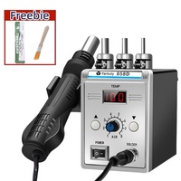 700W Hot Air Rework SMD Soldering Station With Heat Gun Set Temperature LED Screen Display For Electronics Repairs 858D