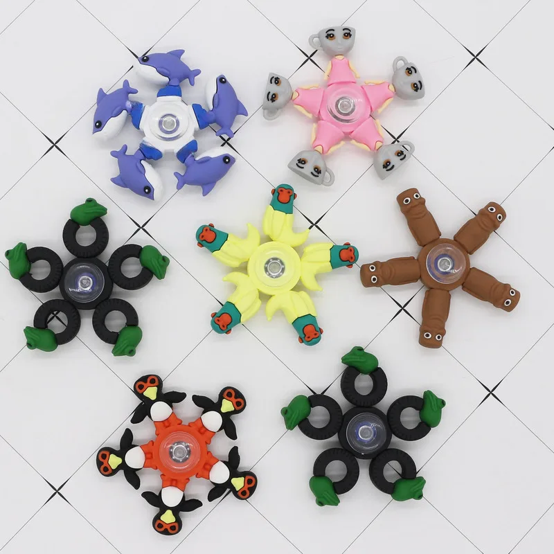 

Итальянский Brainrot Fidget Spinner Toys Kids Tralaleri Tralala Shark ПВХ Волчок Игрушки Sahur Игрушка для снятия стресса для мальчиков Подарки