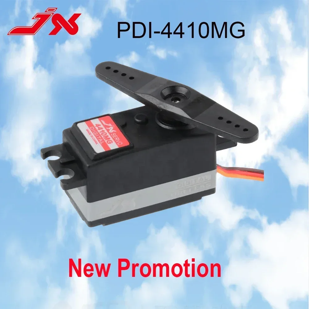 

JX Servo PDI-4410MG 10Kg High Precision Metal Gear Low Profile Coreless Servo 120 Degree For 1/8 1/10 RC Car Steering Digital