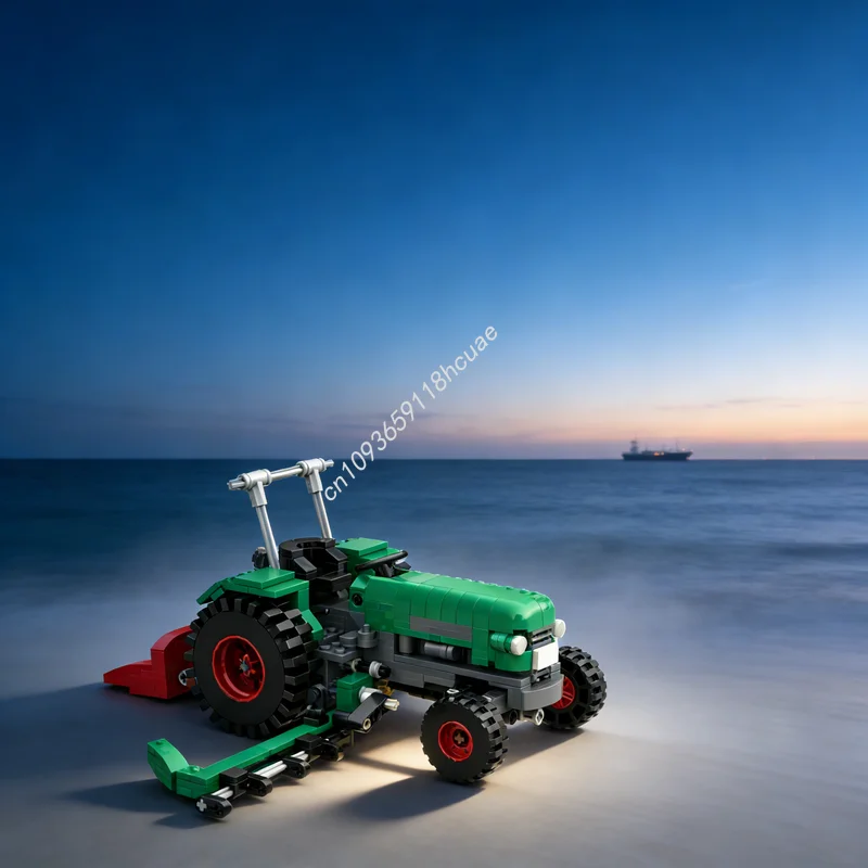 483ピース MOC テクニカル トラクター フェント 農家 2 シックルバーモア モデル 組み立てブロック クリスマスギフト おもちゃ ブロック キッズ