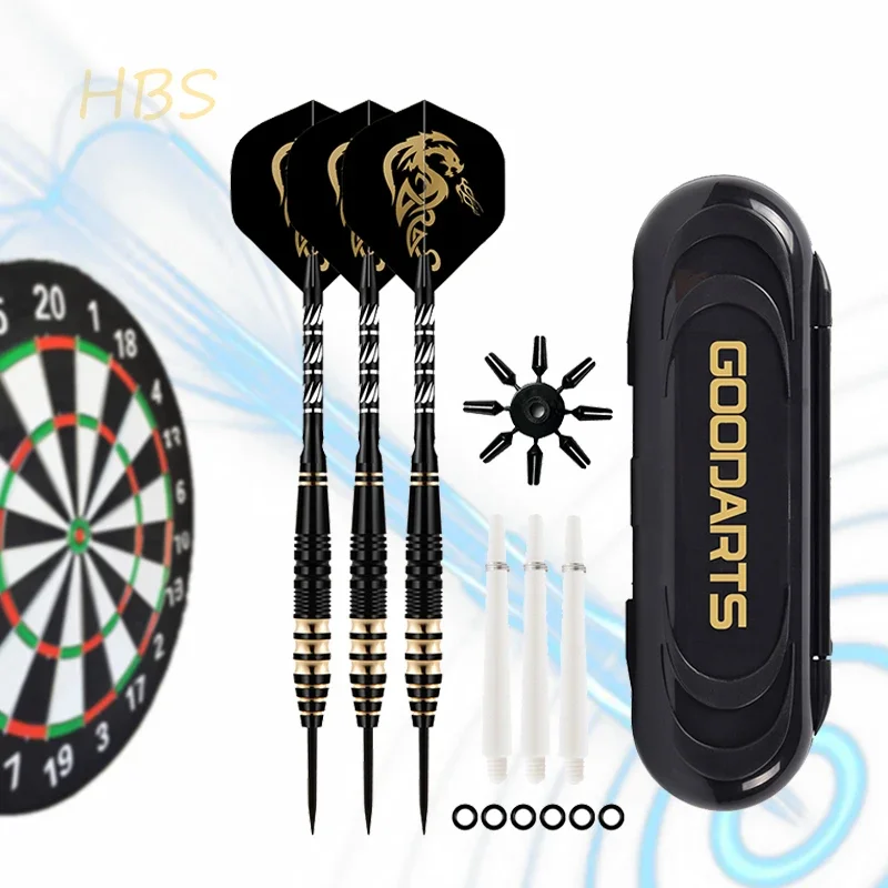 

Professional Hard Tip Darts SET 23g Brass Darts Indoor Entertainment Throwing Game with Beautiful Storage Box 3PCS/SET HBS