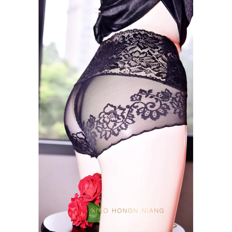 سراويل داخلية للرجال من الدانتيل عالية الخصر ، مجموعة من الصليب عالية الخصر للتحكم في البطن ، ملابس داخلية مثيرة بدون خياطة للرجال