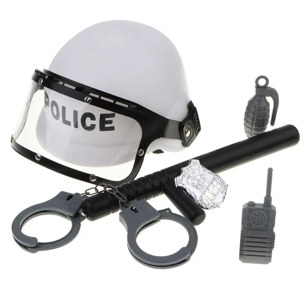 Pretend Role Play Walkie-talkie Helmet Kids Toy Costume Cosplay