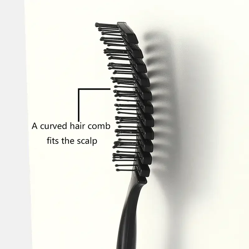 Hair Brush Six-Claw Comb for Long Thick Curly Hair - Reduce Breakage & Frizz