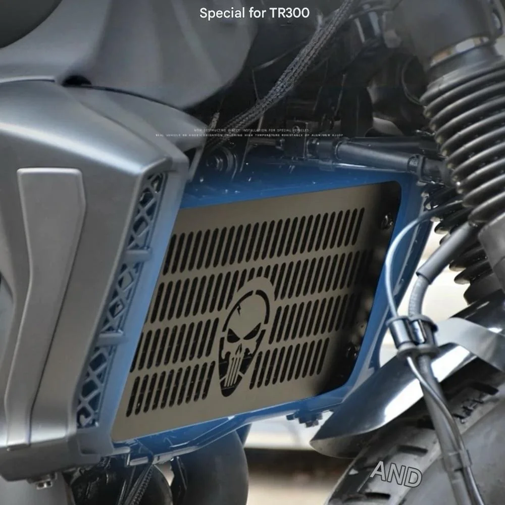 Para haojue tr300 personalizado proteção do tanque de água net proteção do motor capa lateral liga alumínio wolverine capa decorativa