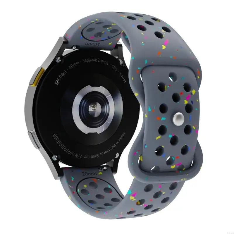 バンド通気性シリコンベルト交換用リストストラップクイックリリースベルトを見る