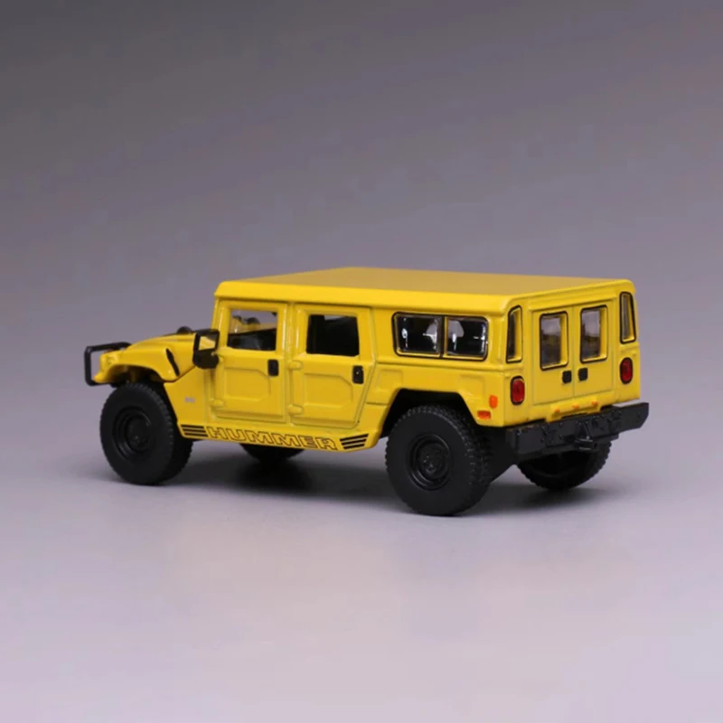 

596 Model 1/64 Scale Hummer H1 SUV Military Off-road Vehicle Alloy Model Car for Collection& Display