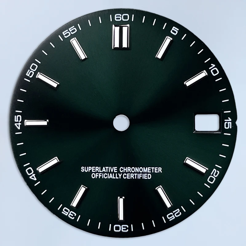 28.5mm NH35 Dial No Logo Sunray 62MAS Prospex Green Luminous Seik Mod Suitable NH35 NH36 NH34 Modified Replacement Watch Dial