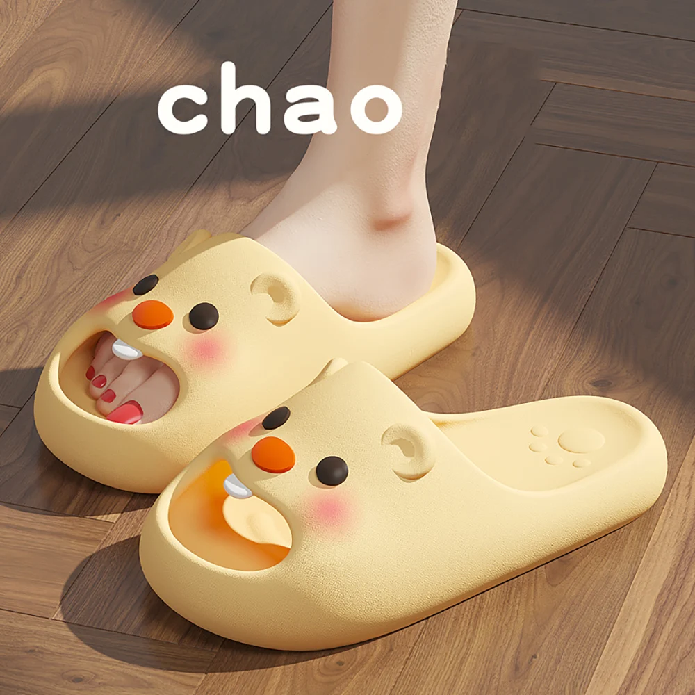 

ZHIDA Cartoon Women Slippers Cute Bathroom Non-Slip Sandals Fashion Thick Bottom Slides Home Slides Quick Drying Men Flip Flops