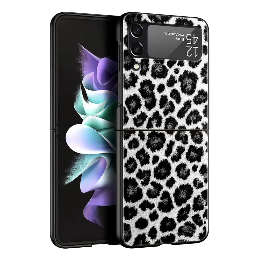 حافظة لهاتف سامسونج جالاكسي Z Flip3 Flip4 Flip5 حافظة لهاتف Z Flip 3 4 5 6 7 غطاء صلب قابل للطي