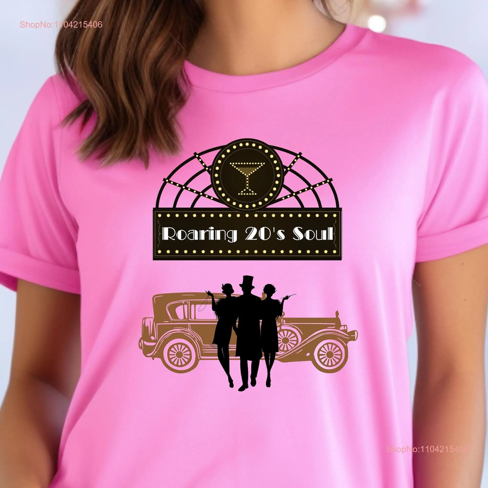 Roaring 20's Soul T Shirt 1920s Vibe 20s Flapper Vintage Style Retro Gatsby Fan long or short sleeves