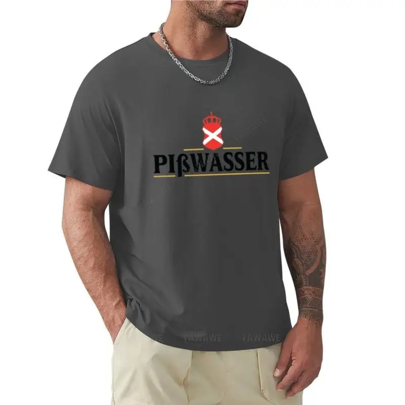 Pi?wasser-GTA V تي شيرت جودة عالية القطن الثقيل Crewneck تي شيرت الرجال قصيرة الأكمام كبيرة الحجم عادية الأب بلايز رجل تيز
