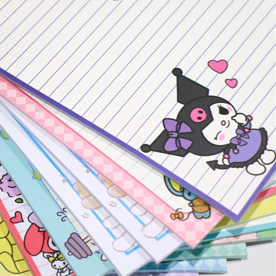 New Sanrio Cinnamoroll B5 Scribbling Pad Study Paper Can Be Torn Cartoon My Melody Kuromi Word Book Anime Pochacco Sketch Book