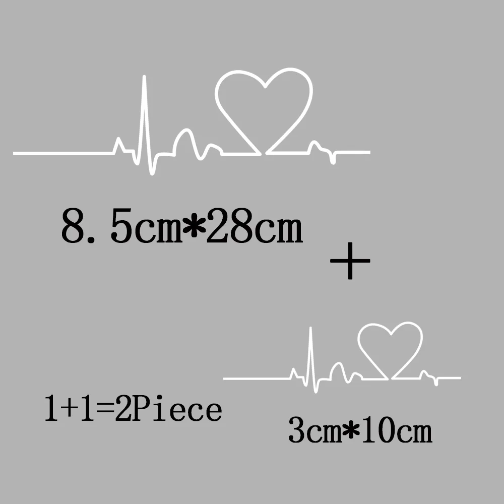 2Pcs/Lot Heartbeat Ironing Application Iron On Thermoadhesive T Shirt PatchHeat Thermal Transfer Fusible Stickers For Clothing image 3