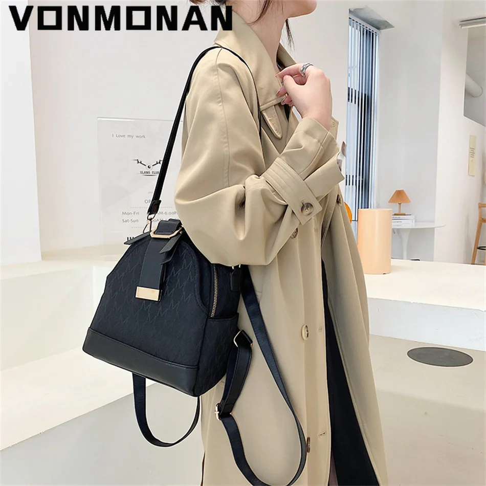 Classic Knitting Letter Women Small Backpack Designer Luxury School Bag for Teenager Girls PU Leather Rucksack Shoulder Sac New