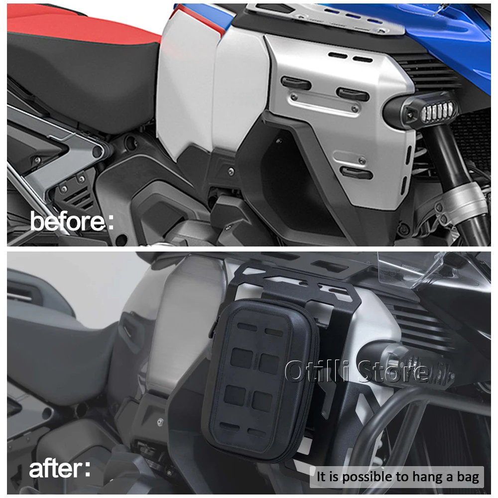 R 1300 GS Adventure 2024 2025 دراجة نارية 1 زوج رف أمتعة أكياس جانبية رف غطاء خزان الوقود قوس لسيارات BMW R1300GS ADV R1300GSA #4