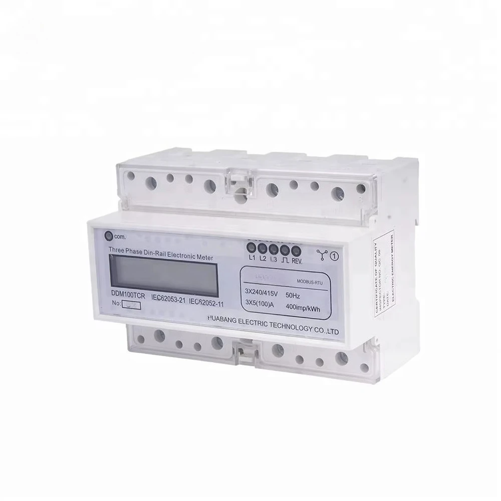 

3 Phase Electricity Meter Digital Import Export Energy Consumption Measurement Three Phase kwh Meter