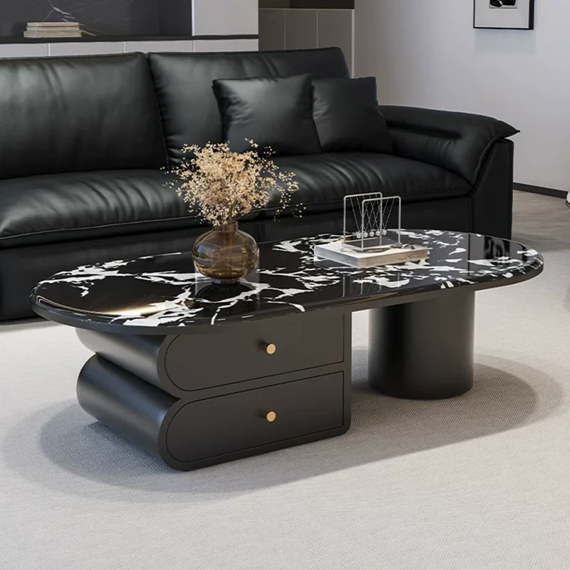 Modern Luxury Side Table Living Room Storage Designer Organizer Drawers Writing Coffee Table Moving Couchtisch Home Furniture