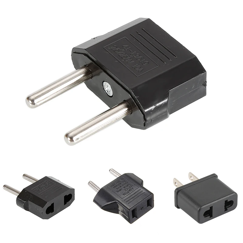 الولايات المتحدة/الولايات المتحدة الأمريكية إلى الاتحاد الأوروبي اليورو تحويل محول القابس منفذ قابس طاقة محول محول السفر محول مقبس الطاقة