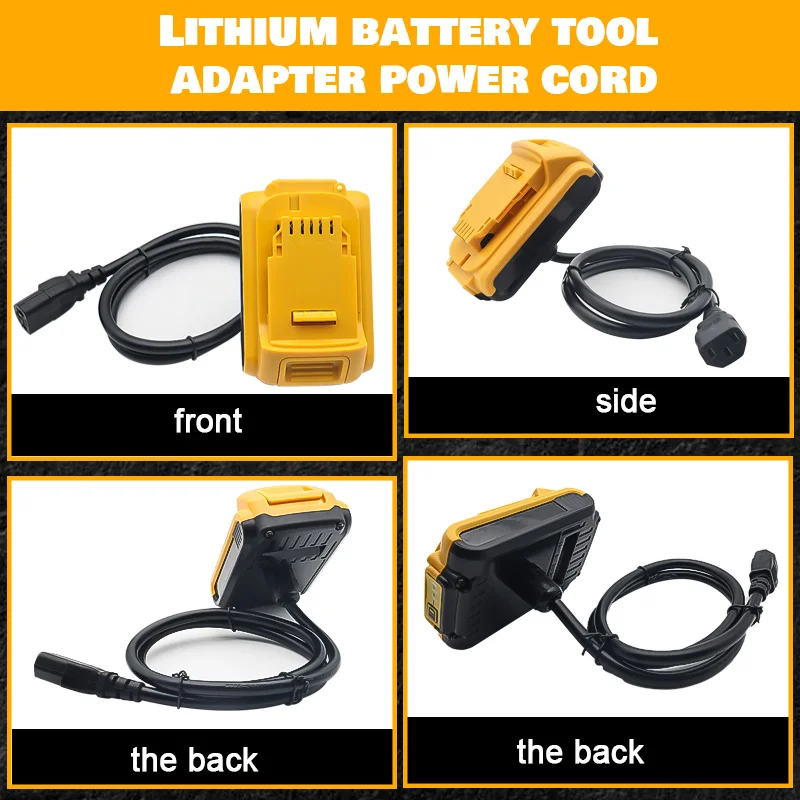 Lithium Battery Tool Adapter Power Cord For Dewalt For Milwaukee For Makita 18V 20V Power Tool Connect Lead Acid Battery