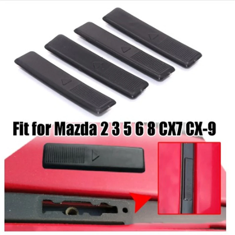 4PCS Car Roof Seal Trim Roof Replacement Rail Rack Clip Cover For Mazda 2 3 5 CX5 CX7 CX9 Plastic Car Exterior Parts Roof Racks