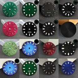 28.5MM Single/Dual Calendar Watch Dial Luminous Dial for NH35/NH36 Watch Movement Accessories Watch Part