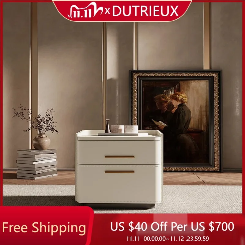 

Storage Luxury Nightstand Aesthetic Simple Drawer Italian Bedside Table Trendy Nordic Mesa De Cabeceira Postmodern Furniture