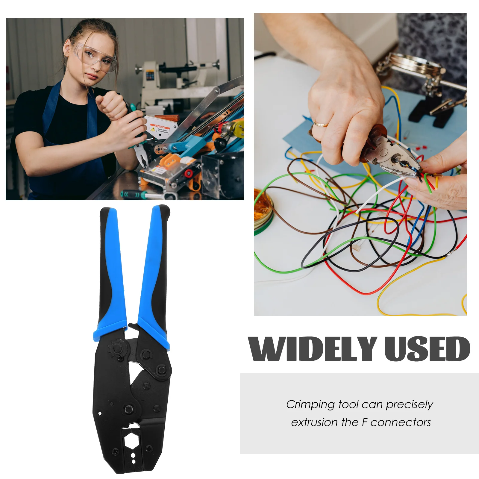 

Cable Crimper Wire Fitting Compression Tool High Material RG8 11 174 179 213 LMR400 Connectors Stripping