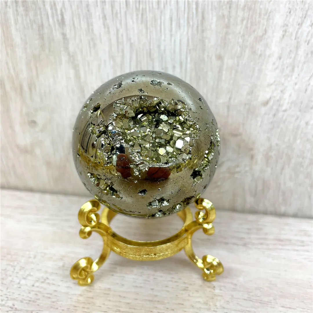 

High Quality Natural Pyrite Balls Quartz Drusy Crystals Raw Rocks Mineral Ore Home Accessories Reiki Chakras Spiritual Products