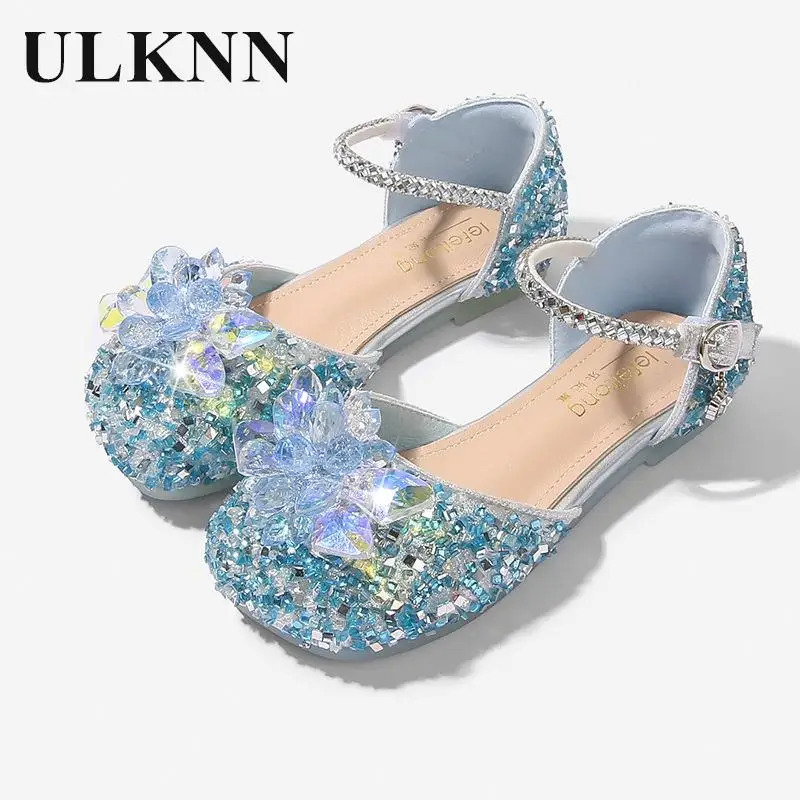 

Girls Pink Rhinestone Sandalia Infantil Children New Summer Sandals Princess Crystal Cuhk Children's Soft Bottom Shoes Sandale